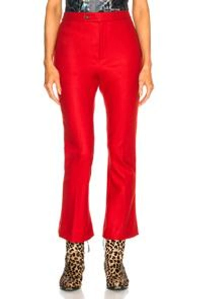 Shop R13 Kick Flare Skinny In Red