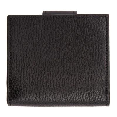 Shop Gucci Black Small Marmont Snap Card Case Wallet In 1000 Black