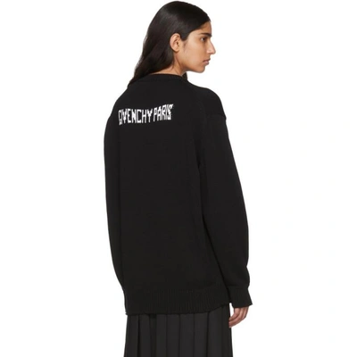 Shop Givenchy Black 4g Crewneck Sweater In 004 Black