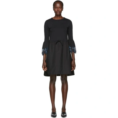 Shop See By Chloé See By Chloe Black Detailed Cuff Dress In 001 Black