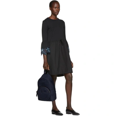 Shop See By Chloé See By Chloe Black Detailed Cuff Dress In 001 Black