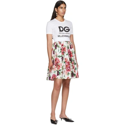 Shop Dolce & Gabbana White 'dg Millennials' T-shirt