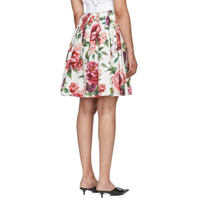 Shop Dolce & Gabbana Multicolor Floral Peonies Miniskirt In Har40 Pink