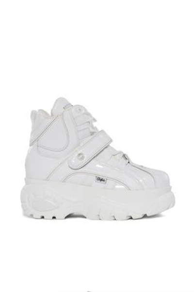 Shop Buffalo Charol Blanco High-top Platform Sneaker In White