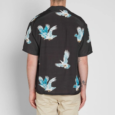 Shop Flagstuff Hawk Vacation Shirt In Black