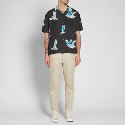 Shop Flagstuff Hawk Vacation Shirt In Black