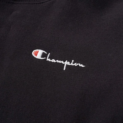 Shop Champion Reverse Weave Women's Small Script Logo Hoody In Black