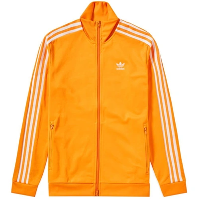 Shop Adidas Originals Adidas Beckenbauer Track Top In Orange