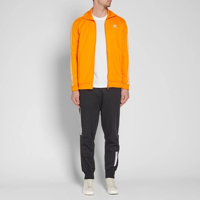 Shop Adidas Originals Adidas Beckenbauer Track Top In Orange