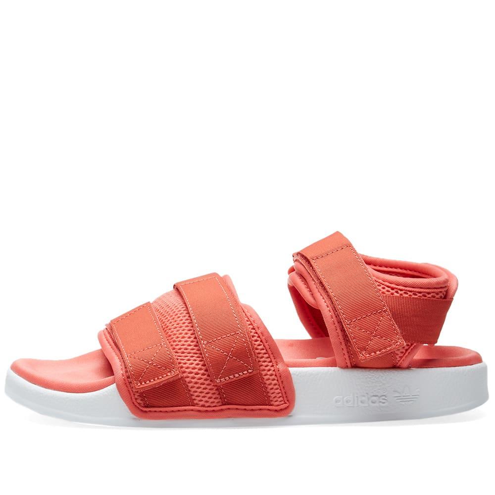 adidas adilette 2.0 sandals in red
