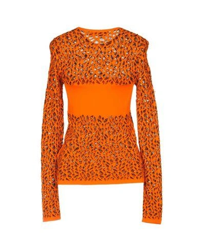 Shop Versace Jumper In Orange