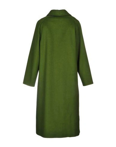 Shop Alessandro Dell'acqua Coat In Military Green
