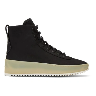 Shop Fear Of God Black Hiking Boots