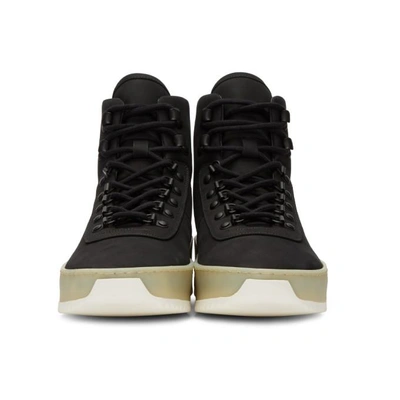 Shop Fear Of God Black Hiking Boots