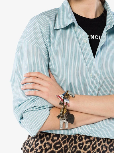 Shop Balenciaga Multicoloured Souvenir Charm Bracelet