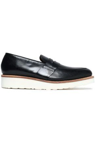 Shop Grenson Woman Leather Loafers Black