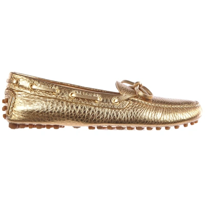 Shop Car Shoe Women's Leather Loafers Moccasins  Drive In Gold