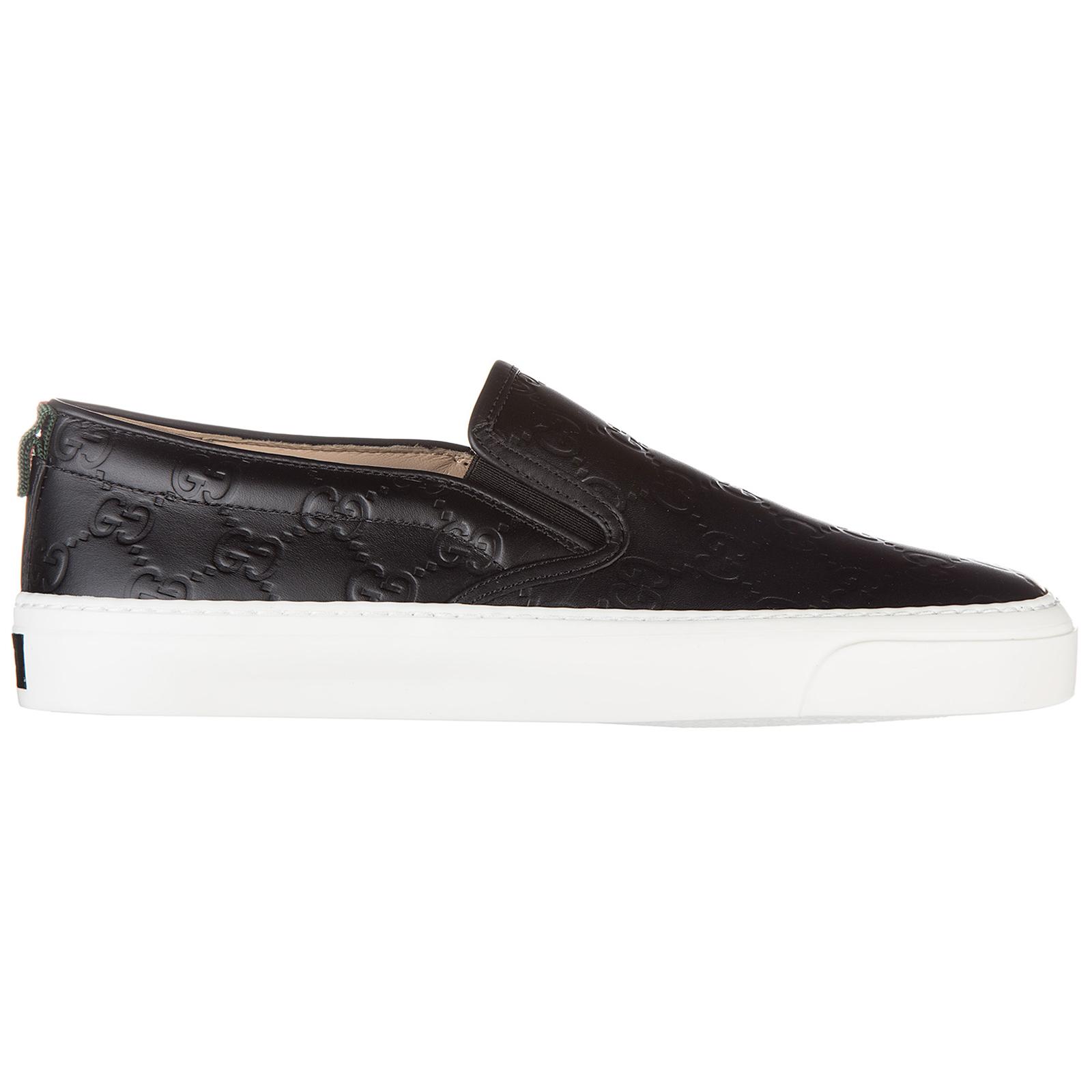 gucci black slip on sneaker