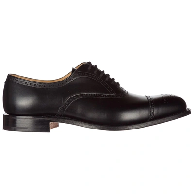 Shop Church's Men's Classic Leather Lace Up Laced Formal Shoes Brogue Toronto In Black