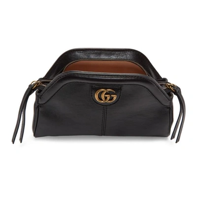 Shop Gucci Black Linea Shoulder Bag In 1000 Black