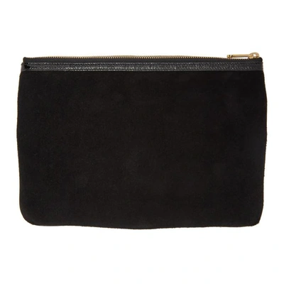 Shop Gucci Black Ophidia Pouch In 1060 Black