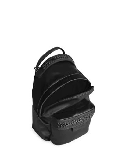 Shop Stella Mccartney Satin Mini Backpack In Cobalt