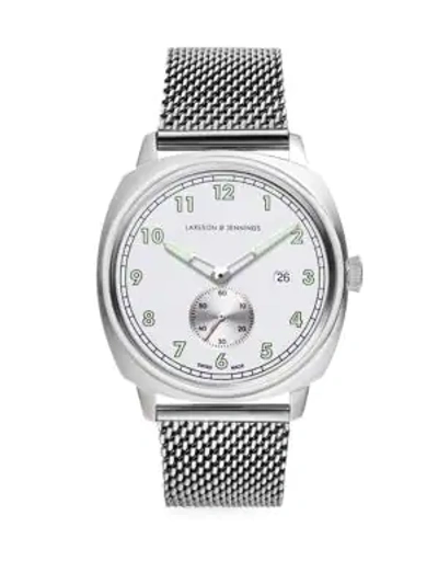 Shop Larsson & Jennings Meridian Brushed Silver Bracelet Watch