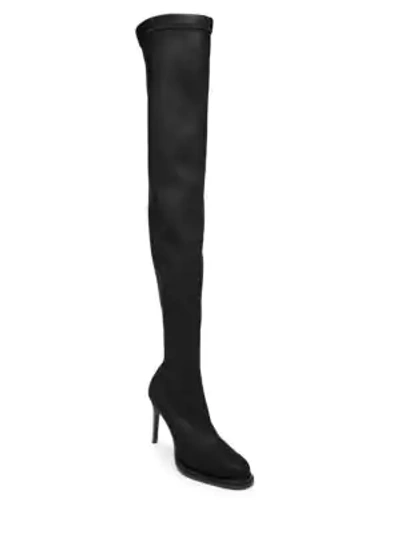 Shop Stella Mccartney Over-the-knee Heeled Boots In Black