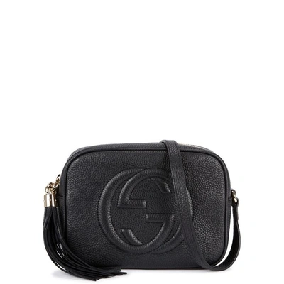 Shop Gucci Soho Small Leather Cross-body Bag In Black