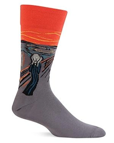 Shop Hot Sox The Scream Socks In Assorted