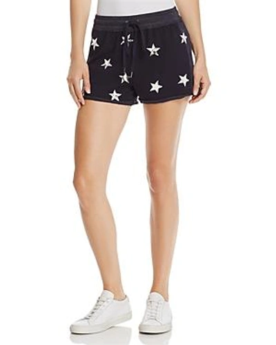 Shop Splendid Star Print Drawstring Shorts In Navy