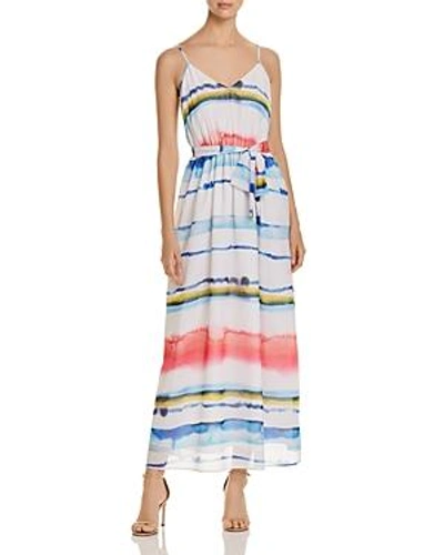 Shop Catherine Catherine Malandrino Cody Watercolor Stripe Maxi Dress In Print