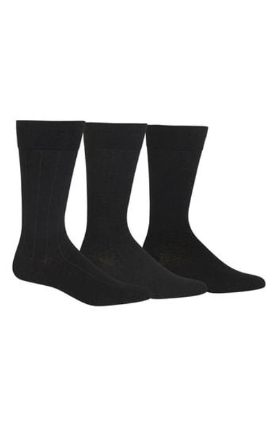 Shop Polo Ralph Lauren Dress Socks In Black