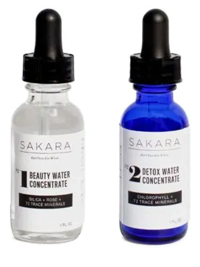 Shop Sakara Beauty + Detox Water Concentrates Two-piece Set