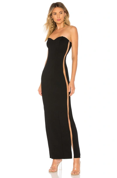 Shop Nbd Jerome Gown In Black
