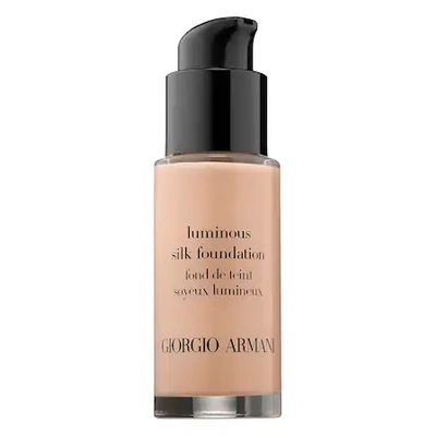 Shop Giorgio Armani Beauty Mini Luminous Silk Perfect Glow Flawless Oil-free Foundation 3.75 0.6 oz/ 18 ml