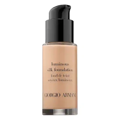 Shop Giorgio Armani Beauty Mini Luminous Silk Perfect Glow Flawless Oil-free Foundation 4.5 0.6 oz/ 18 ml