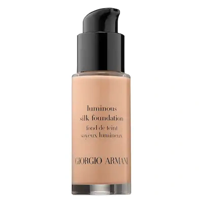 Shop Giorgio Armani Beauty Mini Luminous Silk Perfect Glow Flawless Oil-free Foundation 4.25 0.6 oz/ 18 ml