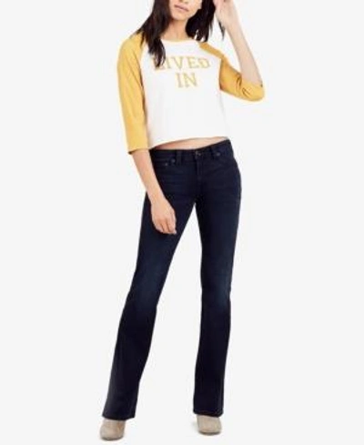 Shop True Religion Becca Mid-rise Bootcut Jeans In Mystic Blues