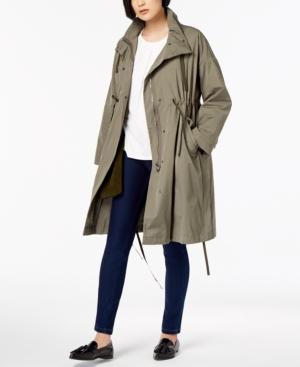 Weekend Max Mara Fortuna Drawstring Trenchcoat In Green | ModeSens