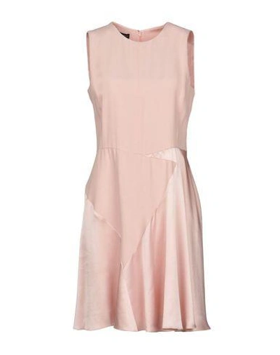 Shop Emporio Armani Short Dresses In Light Pink
