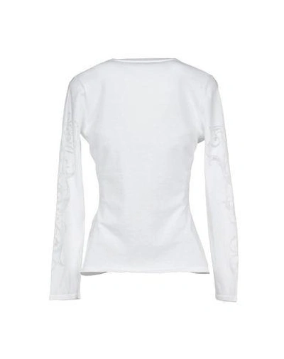 Shop Versace Cardigans In White