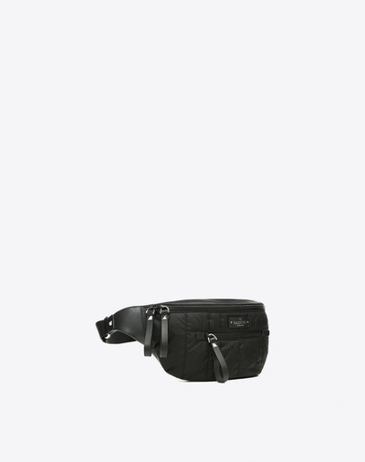 Shop Valentino Quilted Nylon Belt Bag In Black