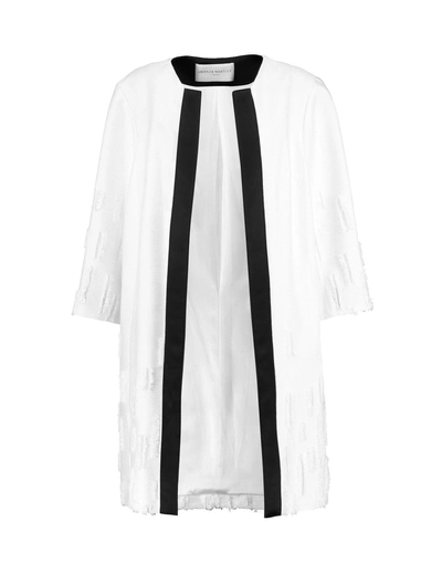 Shop Amanda Wakeley Full-length Jacket In White