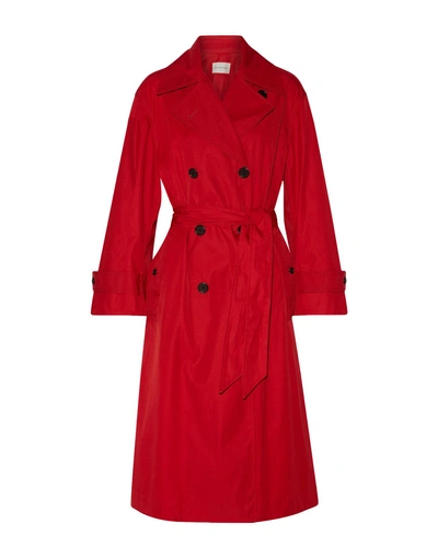 Shop Isabel Marant Étoile Double Breasted Pea Coat In Red