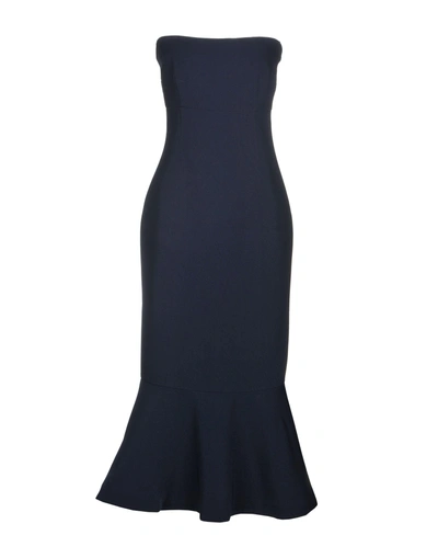 Shop Cinq À Sept Knee-length Dress In Dark Blue
