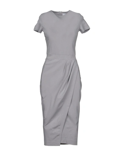 Shop Iris & Ink Knee-length Dress In Grey