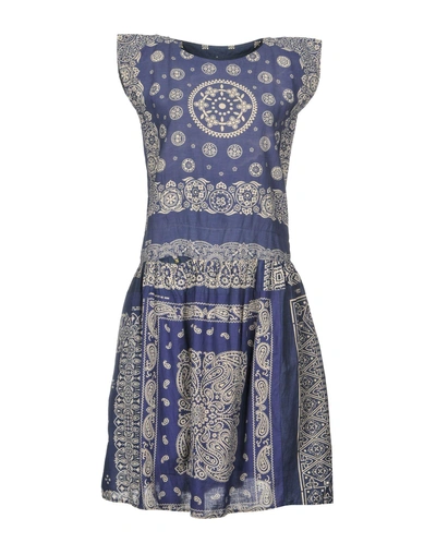 Shop Visvim Knee-length Dress In Blue