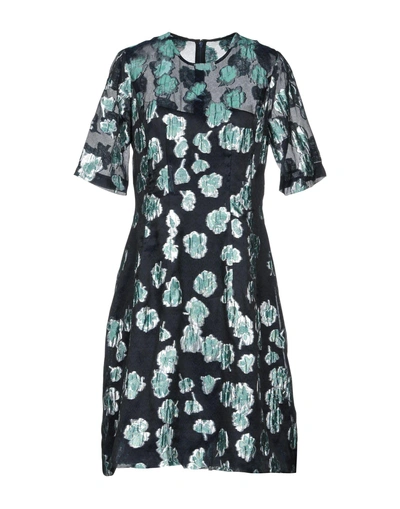 Shop Lela Rose Knee-length Dress In Dark Blue