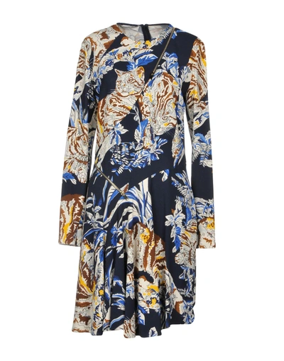 Shop Stella Mccartney Knee-length Dress In Dark Blue